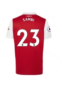 Arsenal Albert Sambi Lokonga #23 Voetbaltruitje Thuis tenue 2022-23 Korte Mouw